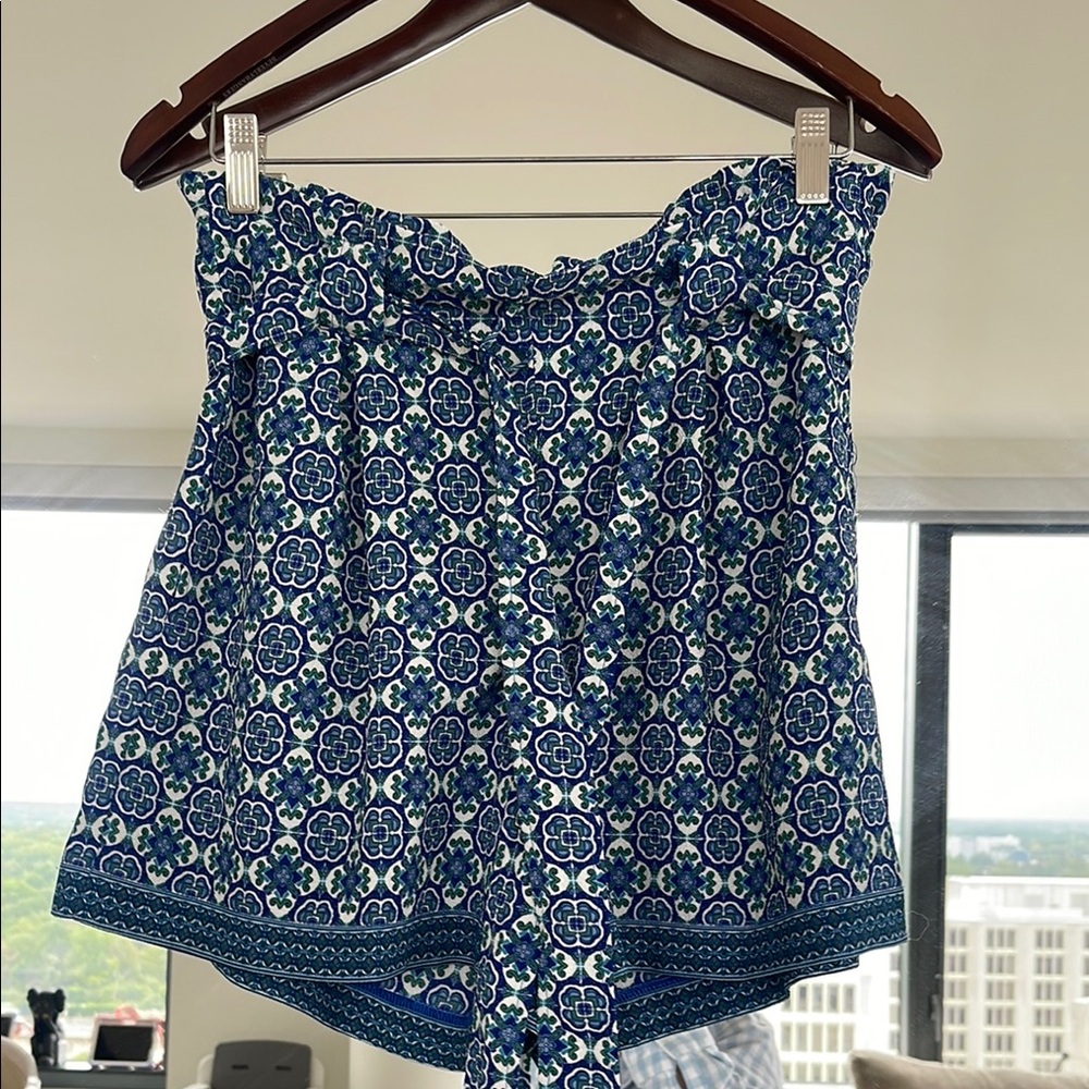 Max Studio Blue High Waist Shorts